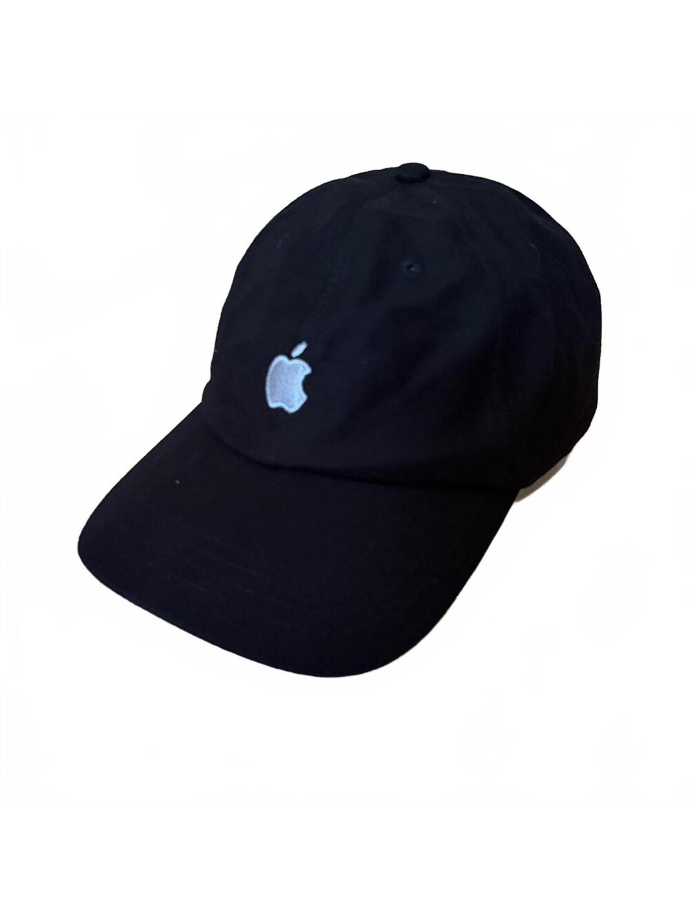 Apple Computer Logo Dad Hat Cap Adjustable Tech Genius Black